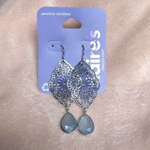 Claire’s NWT Earrings With Light Blue Stone